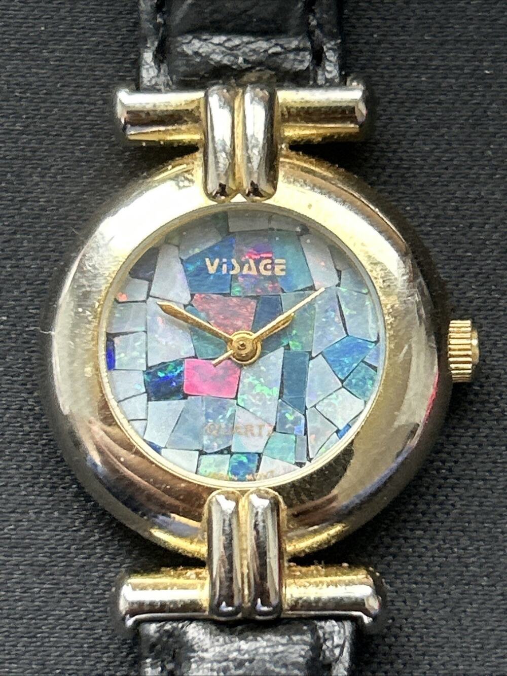 Visage Opal Tone Dial Women’s Quartz Watch